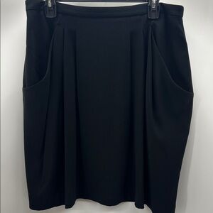 MM Lafleur Classic Black A-Line Skirt